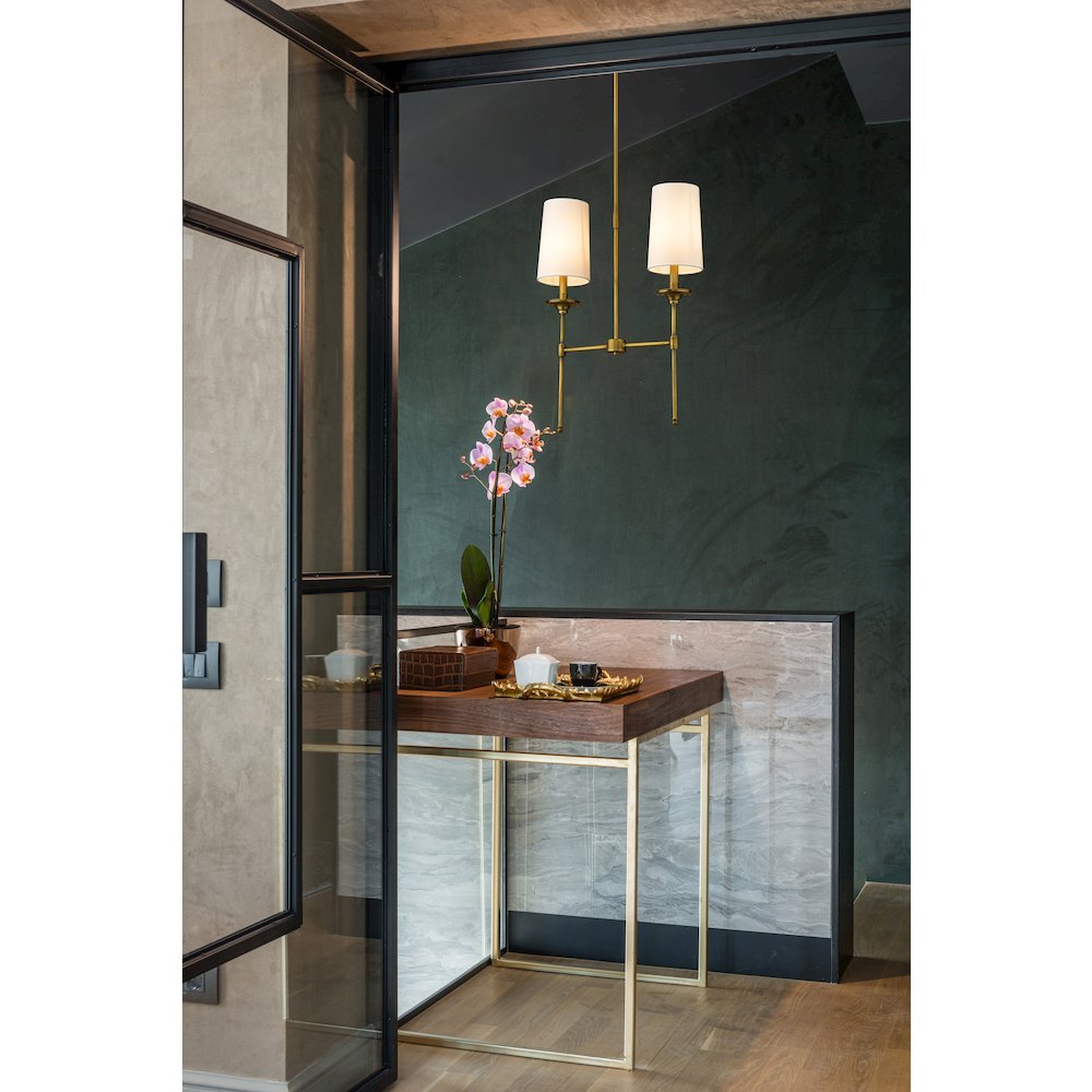 Z-Lite 2 Light Linear Chandelier. Picture 6