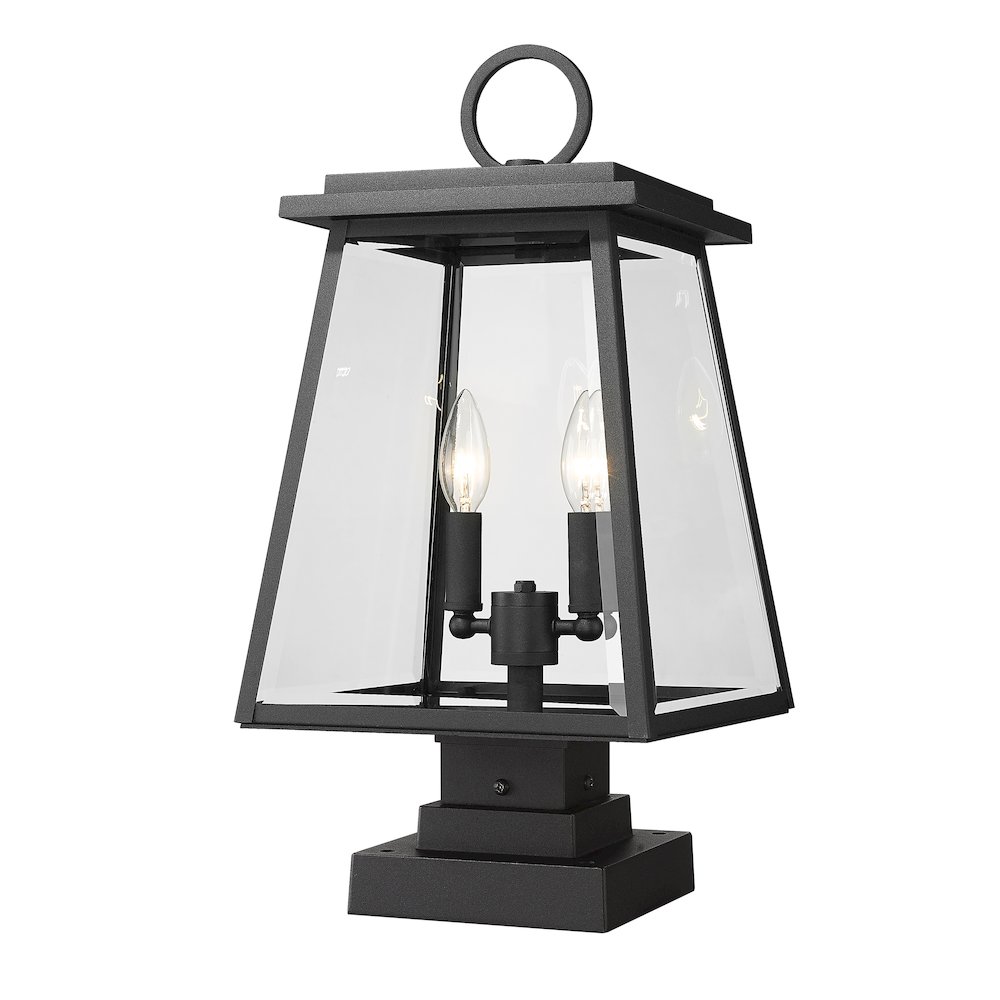 Z-Lite 2 Light Outdoor Pier Mounted Fixture. Picture 1