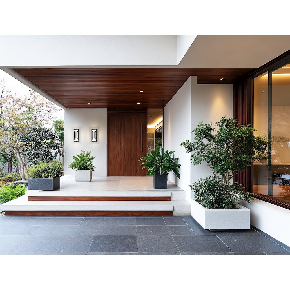 Z-Lite 2 Light Outdoor Wall Light, Sand Black. Picture 5