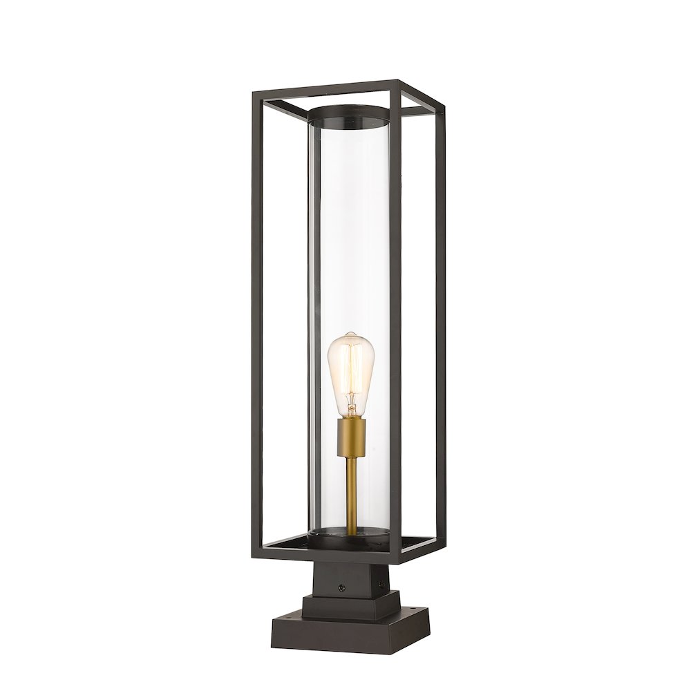 Z-Lite 1 Light Outdoor Pier Mounted Fixture. Picture 1