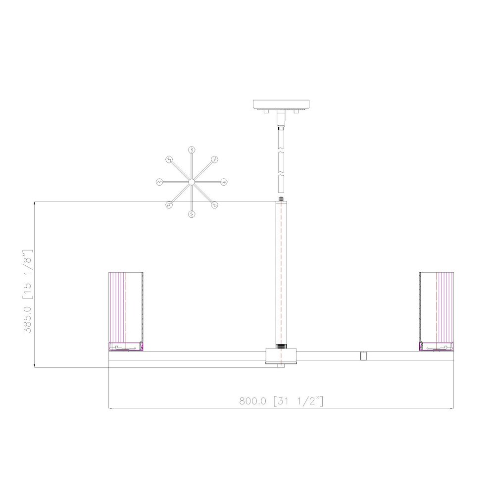 Z-Lite 8 Light Chandelier. Picture 8