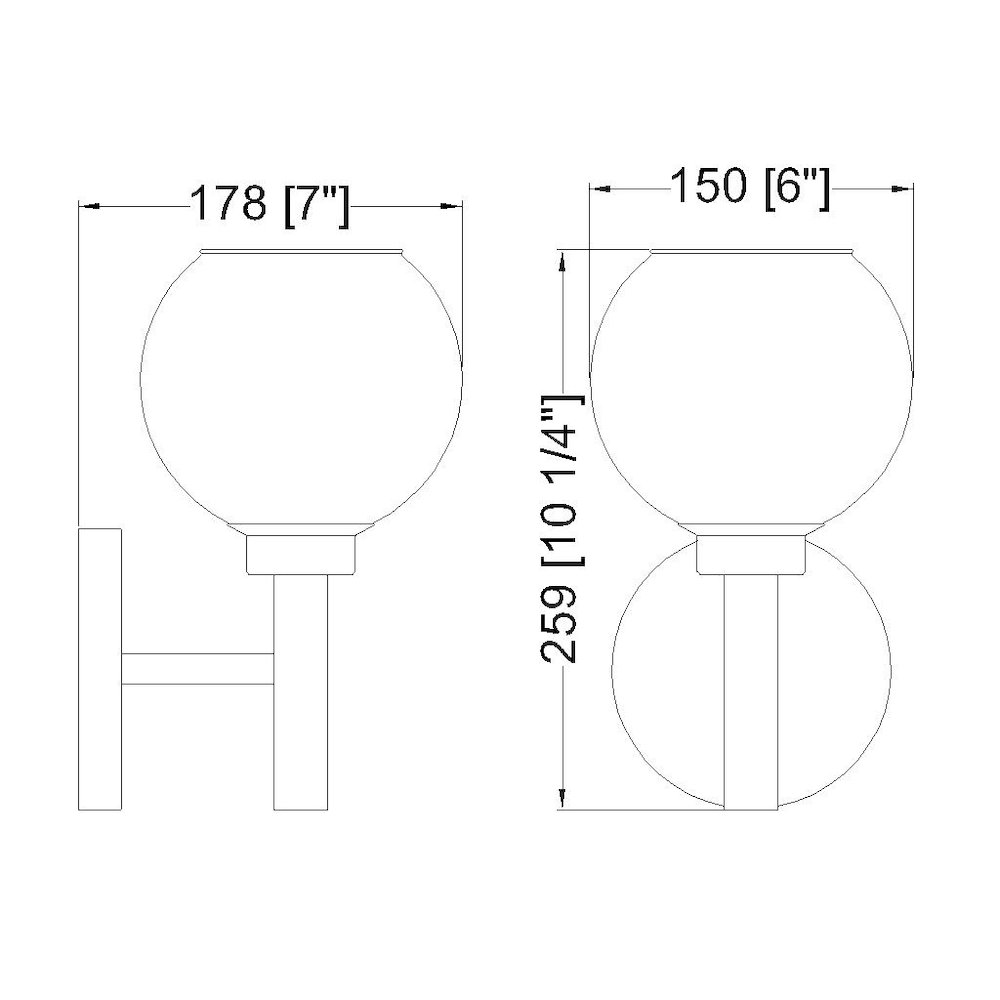 Z-Lite 1 Light Wall Sconce. Picture 8