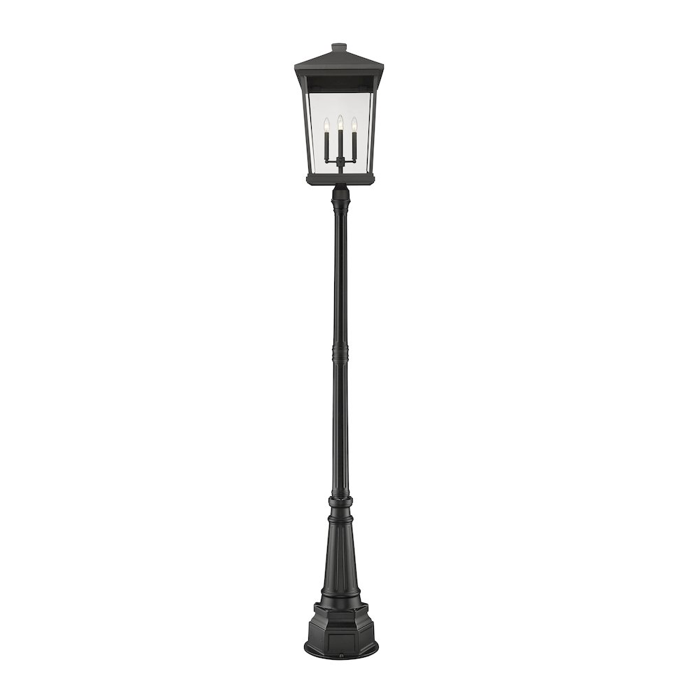 Z-Lite 4 Light Outdoor Post Mounted Fixture. Picture 2
