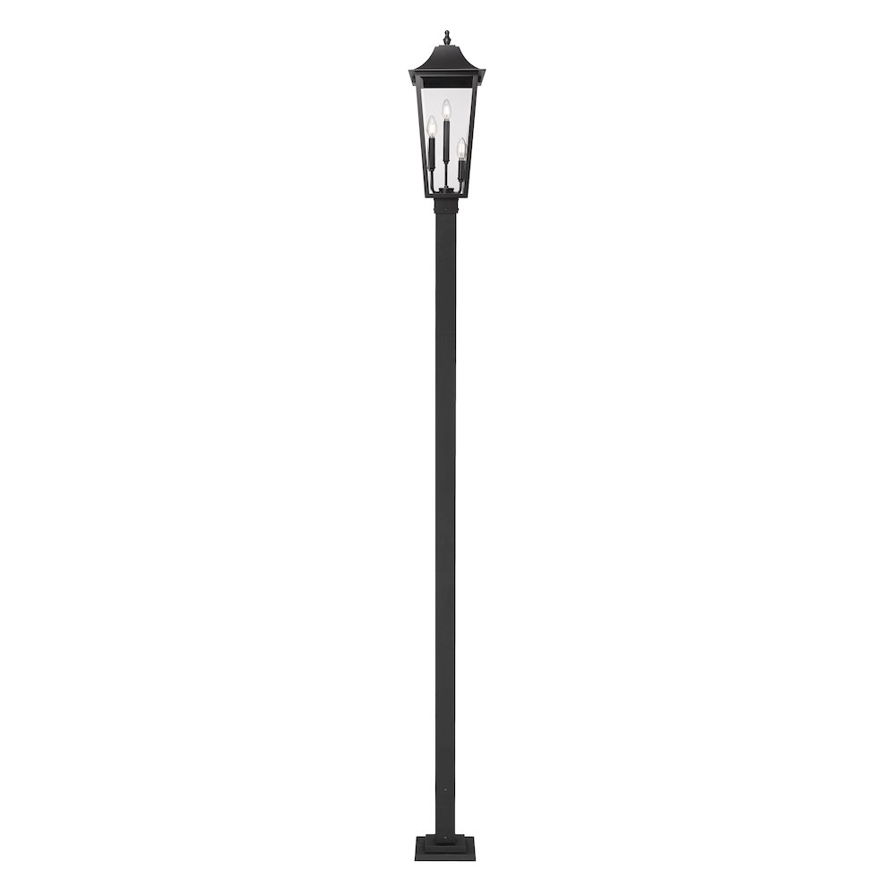 Z-Lite 3 Light Outdoor Post Mounted Fixture. Picture 3