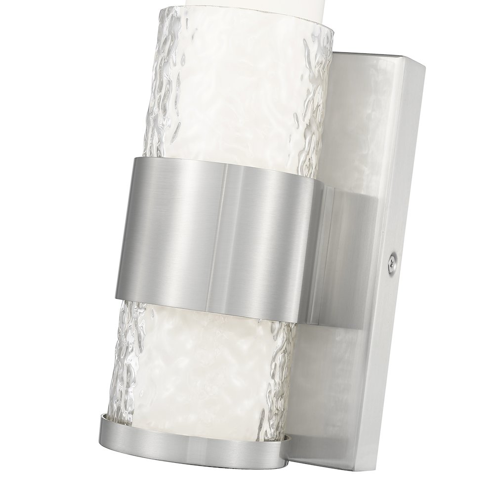 Z-Lite Egon 1 Light Wall Sconce in Brushed Nickel color, Steel frame. Picture 4