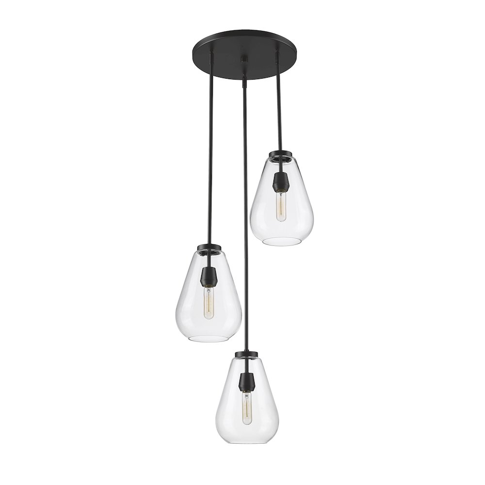 Z-Lite 3 Light Chandelier. Picture 5