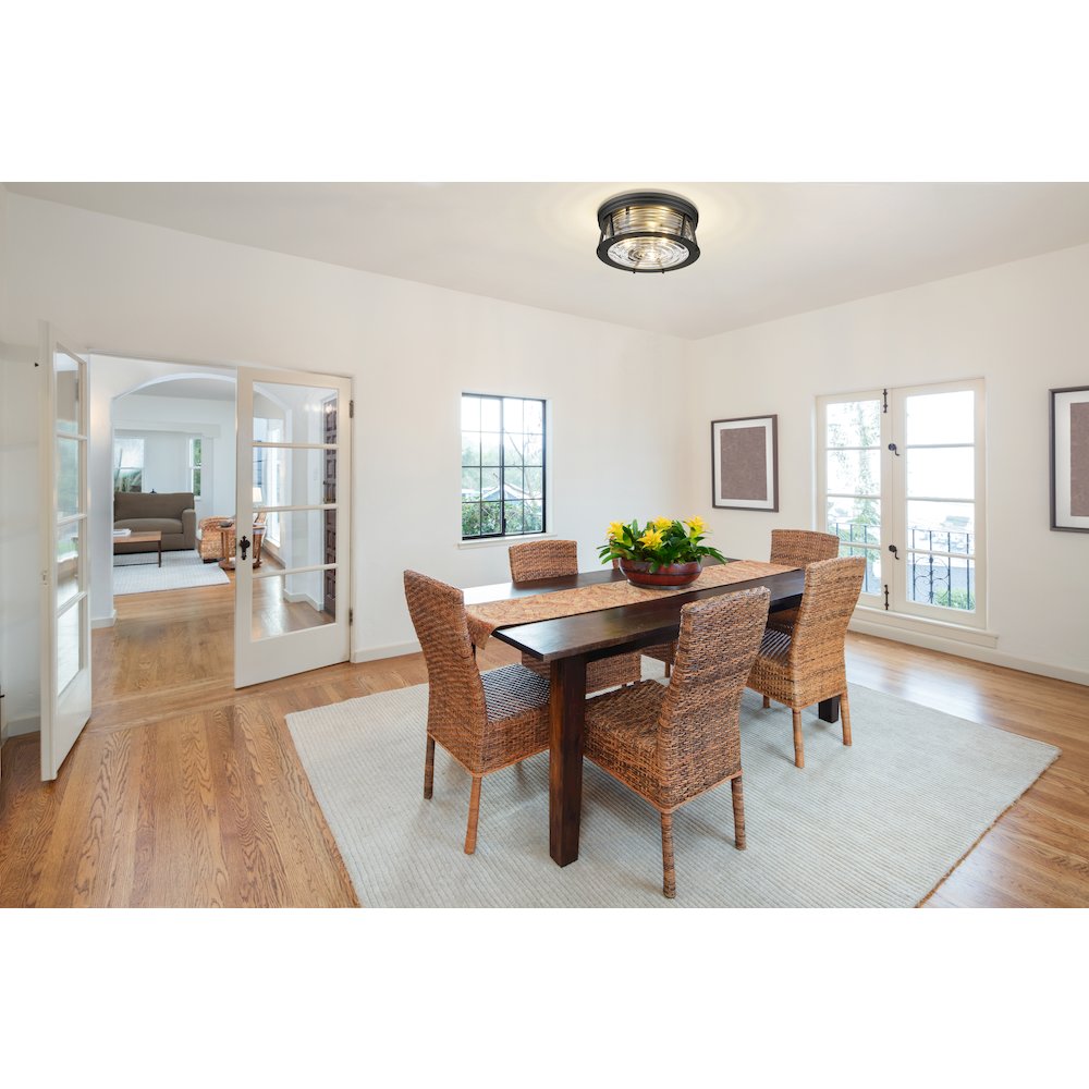 Z-Lite 3 Light Flush Mount. Picture 7