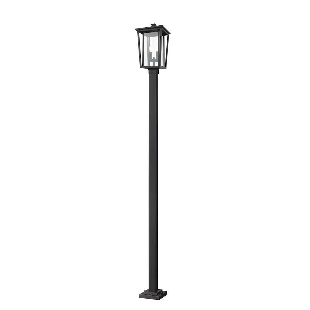 Z-Lite 2 Light Outdoor Post Mounted Fixture. Picture 1