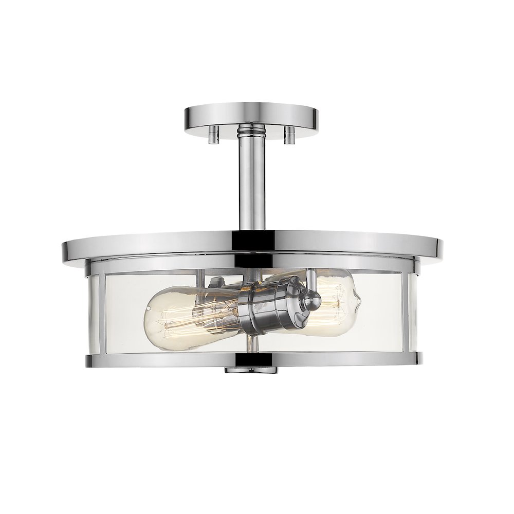 Z-Lite 2 Light Semi Flush Mount. Picture 1