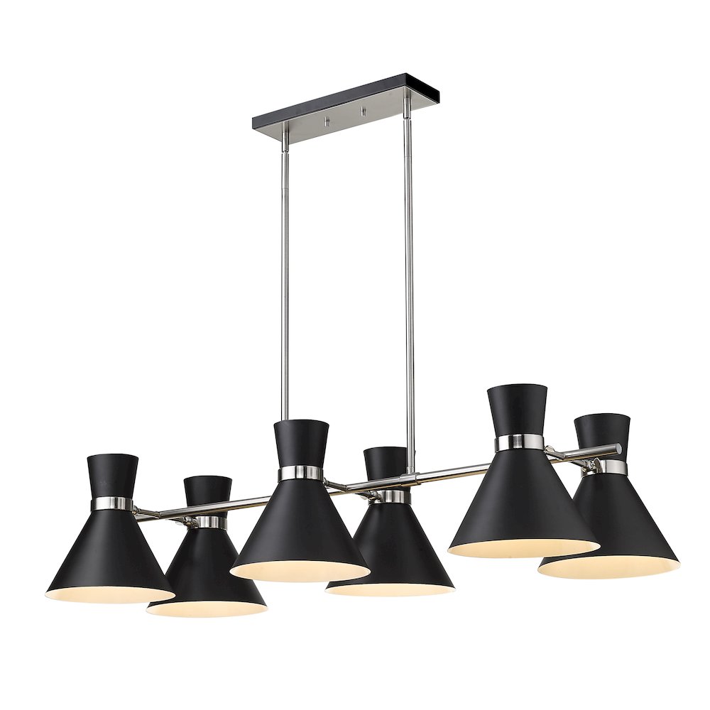 Z-Lite 6 Light Linear Chandelier. Picture 1