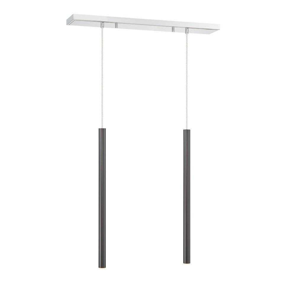 Z-Lite 2 Light Linear Chandelier. Picture 3