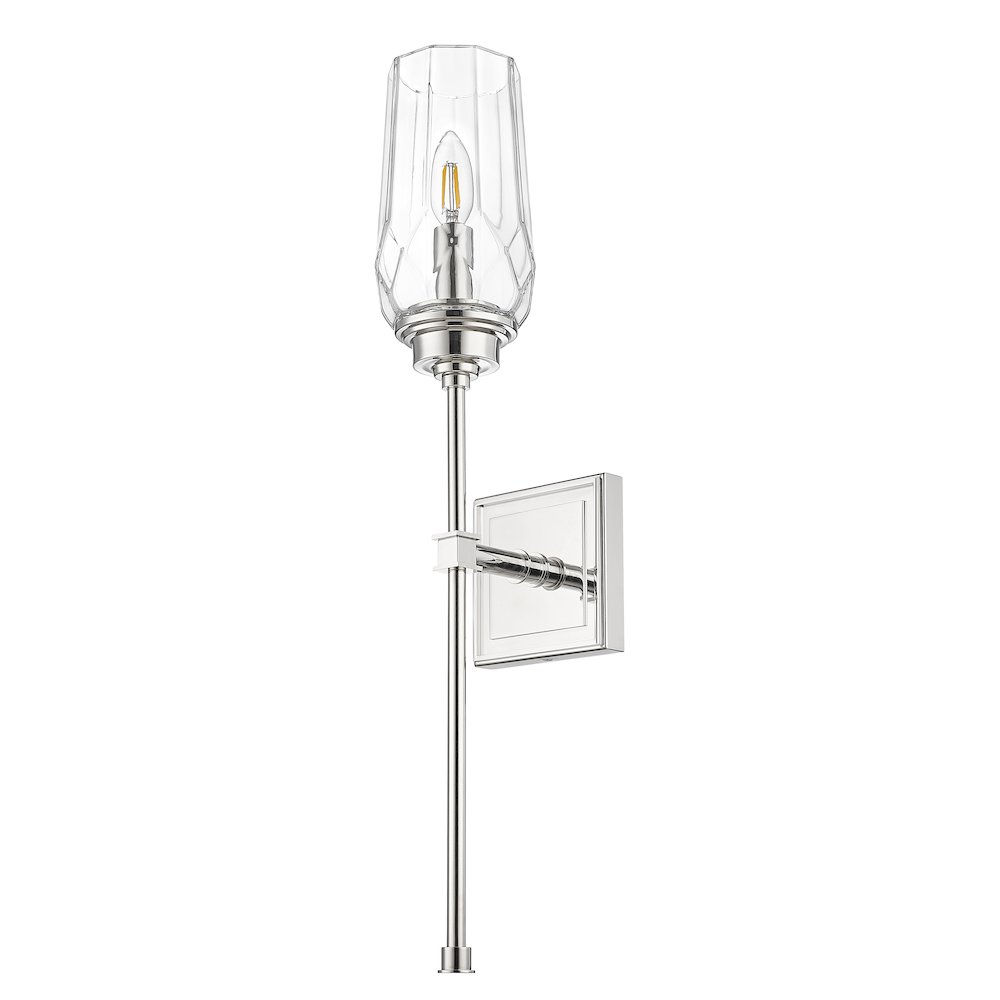 Z-Lite 1 Light Wall Sconce, Polished Nickel. Picture 7