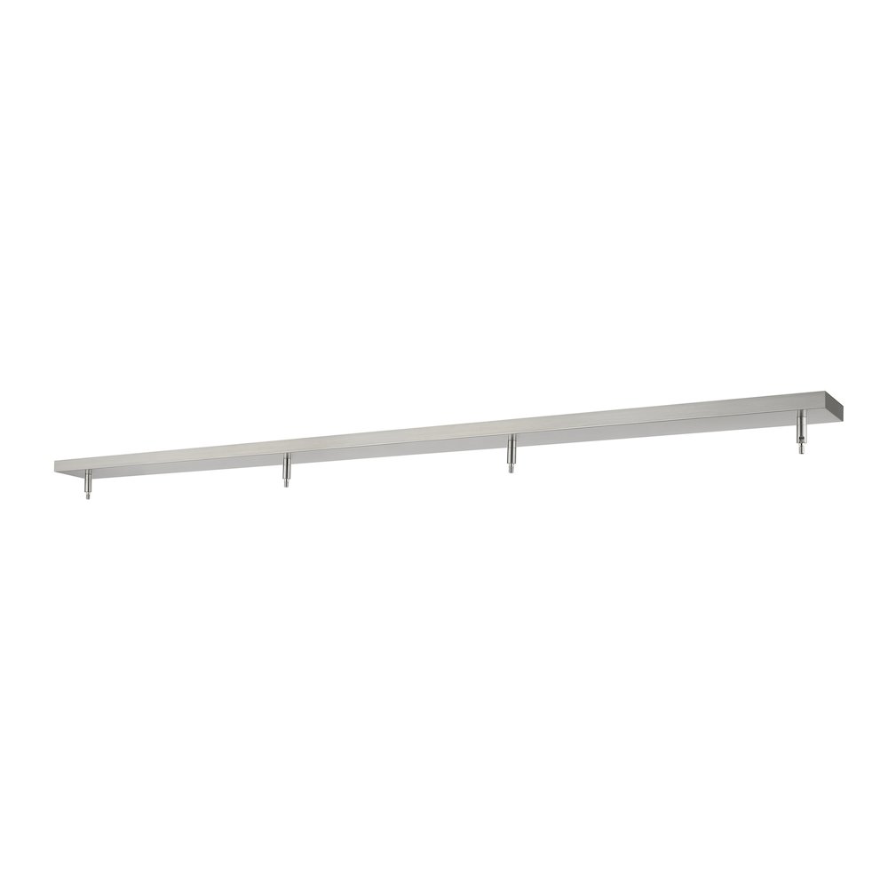 Z-Lite Multi Point Canopy 4 Light Ceiling Plate, Brushed Nickel. Picture 1