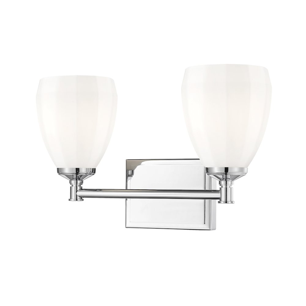 Z-Lite Oren 2 Light Vanity in Chrome  color, Steel frame. Picture 1