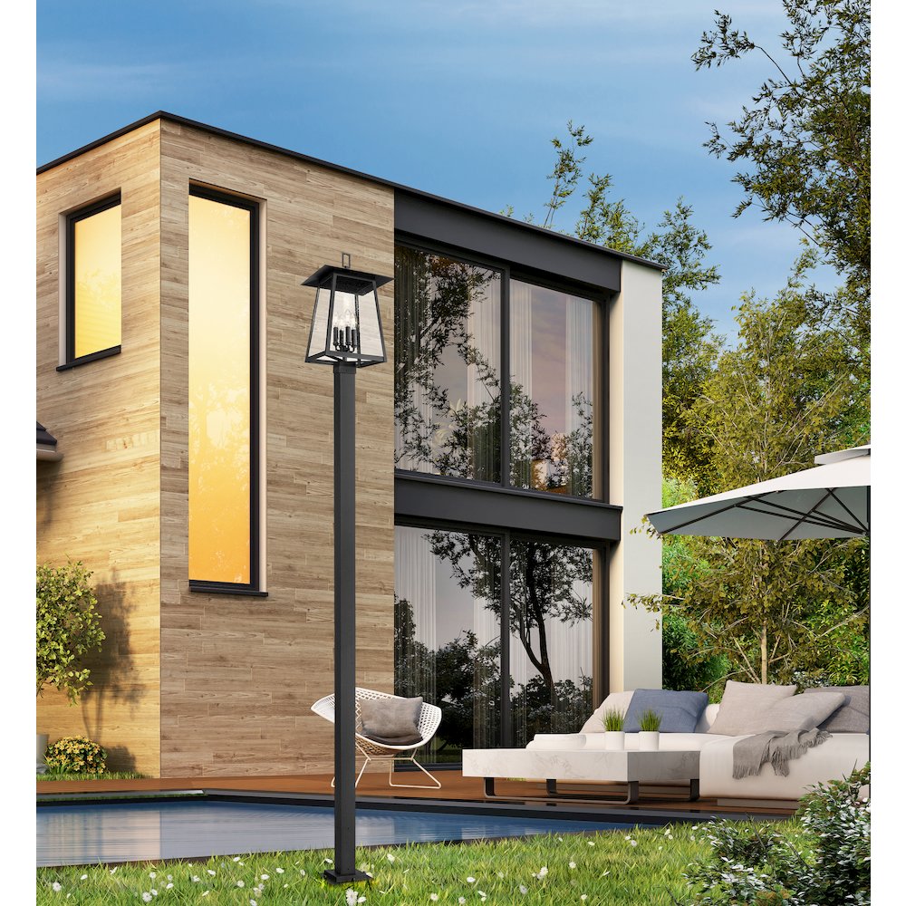 Z-Lite 4 Light Outdoor Post Mounted Fixture. Picture 6