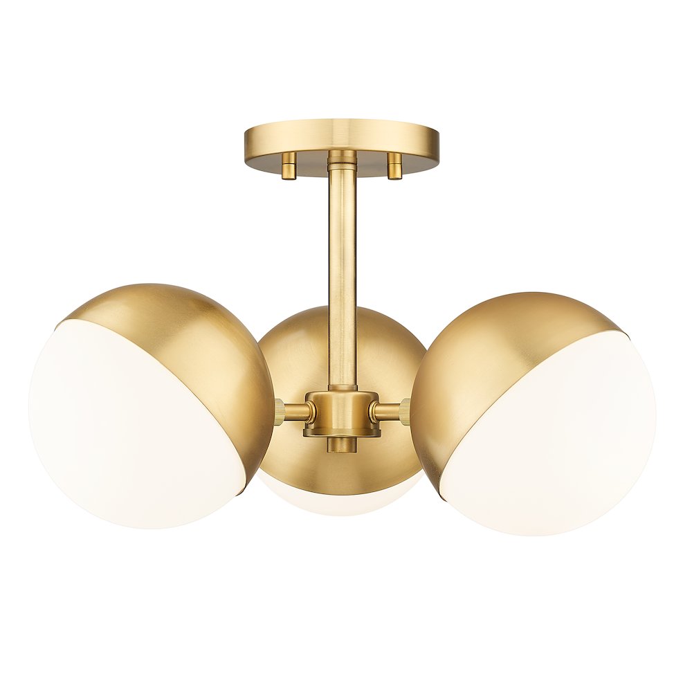 Z-Lite 3 Light Semi Flush Mount. Picture 1