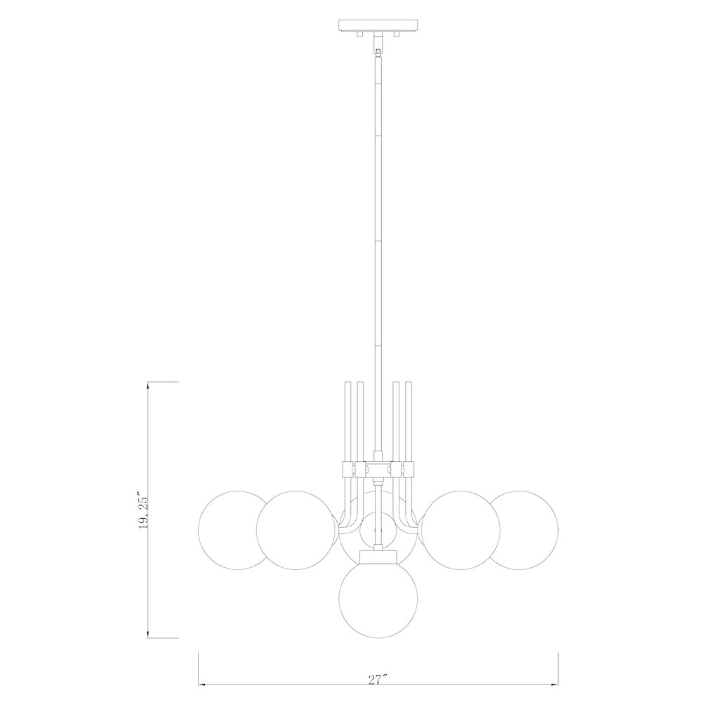 Z-Lite 6 Light Chandelier. Picture 8