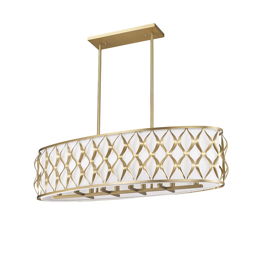 Z-Lite 10 Light Linear Chandelier. Picture 5