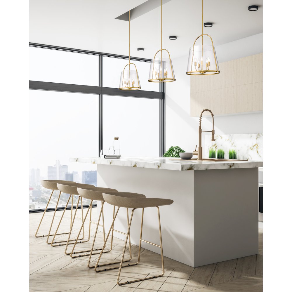 Z-Lite 5 Light Pendant. Picture 6