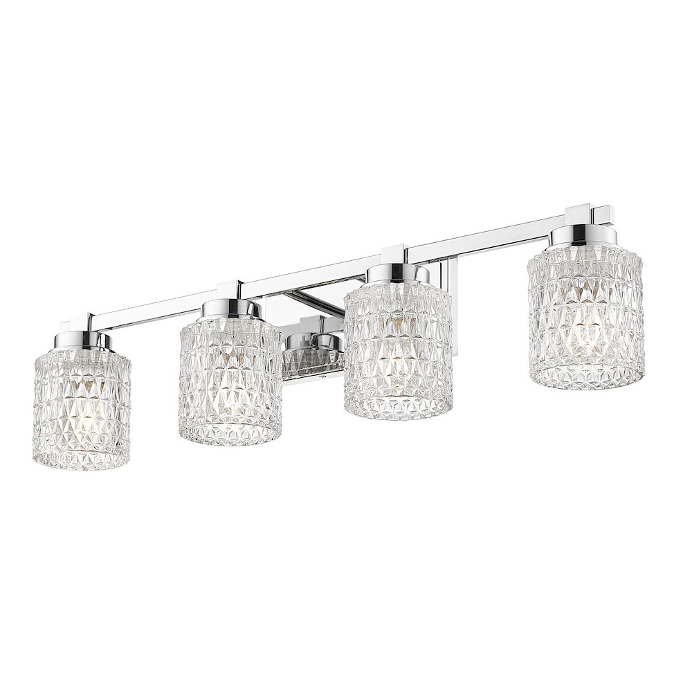 Z-Lite 4 Light Vanity, Chrome. Picture 3