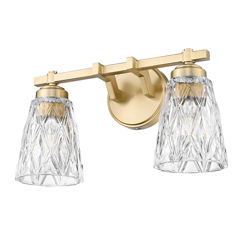 Z-Lite 2 Light Vanity, Modern Gold. Picture 7