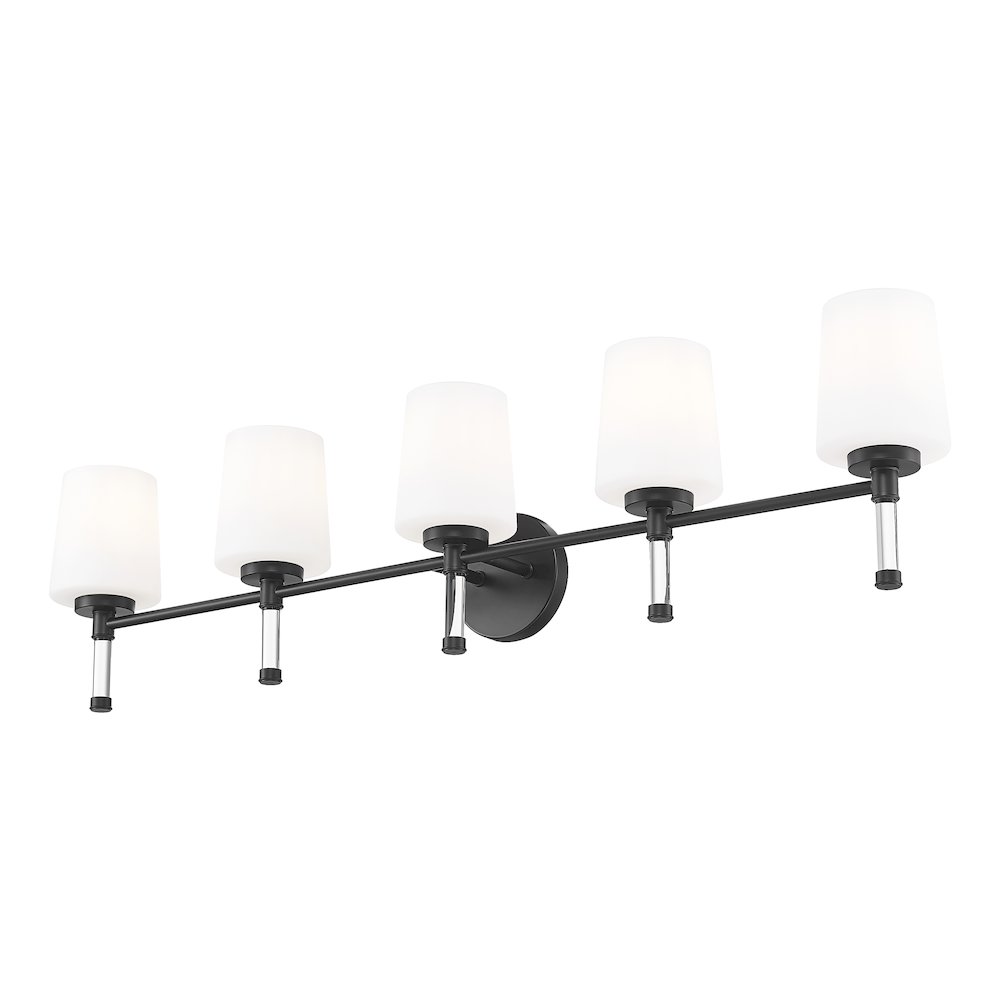 Z-Lite 5 Light Vanity, Matte Black. Picture 3