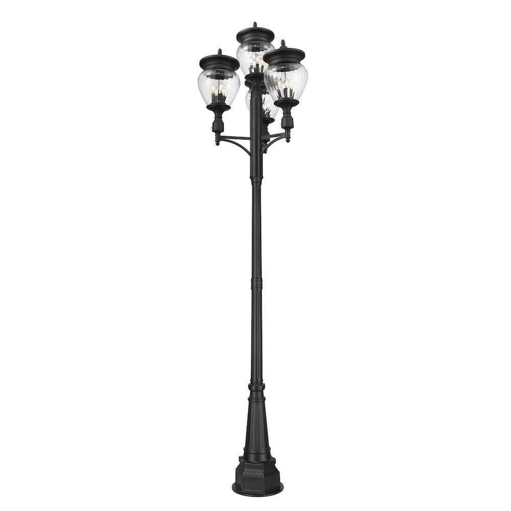 Z-Lite 4 Light Outdoor Post Mounted Fixture. Picture 2