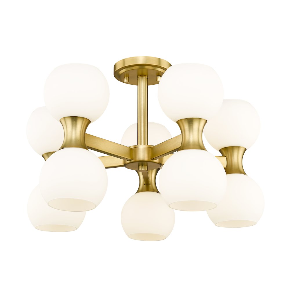 Z-Lite 10 Light Semi Flush Mount. Picture 3