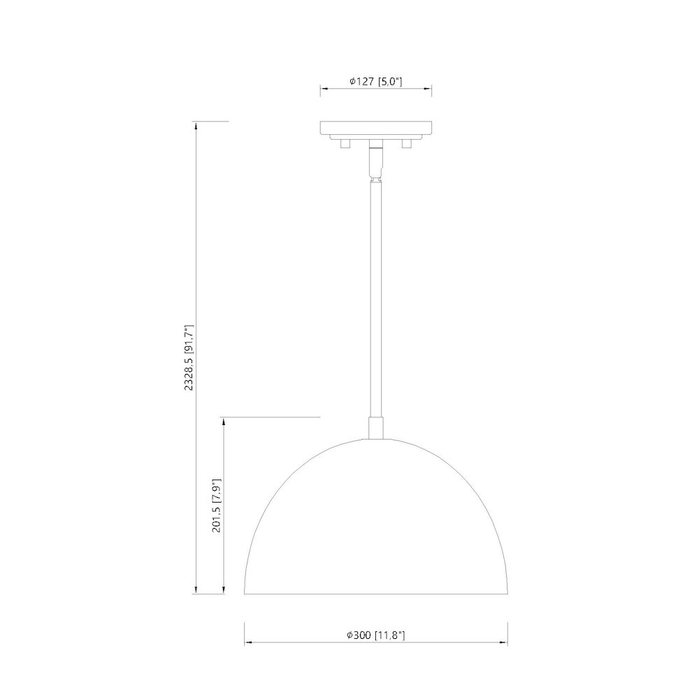 Z-Lite 1 Light Pendant, Matte White. Picture 8