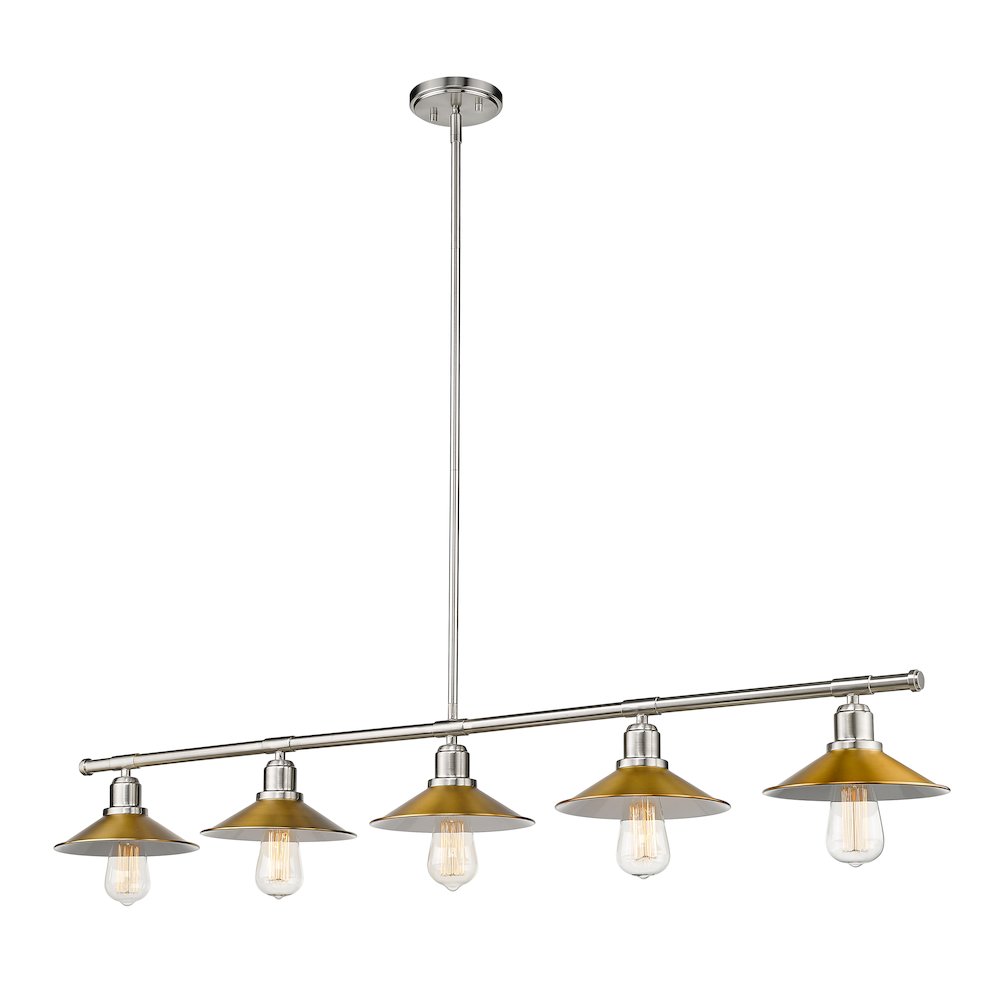 Z-Lite 5 Light Linear Chandelier. Picture 2