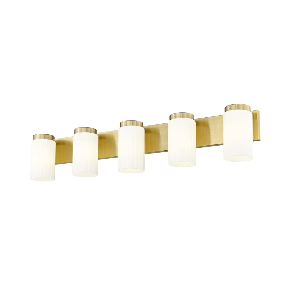 Z-Lite Burk 5 Light Vanity, Luxe Gold. Picture 2