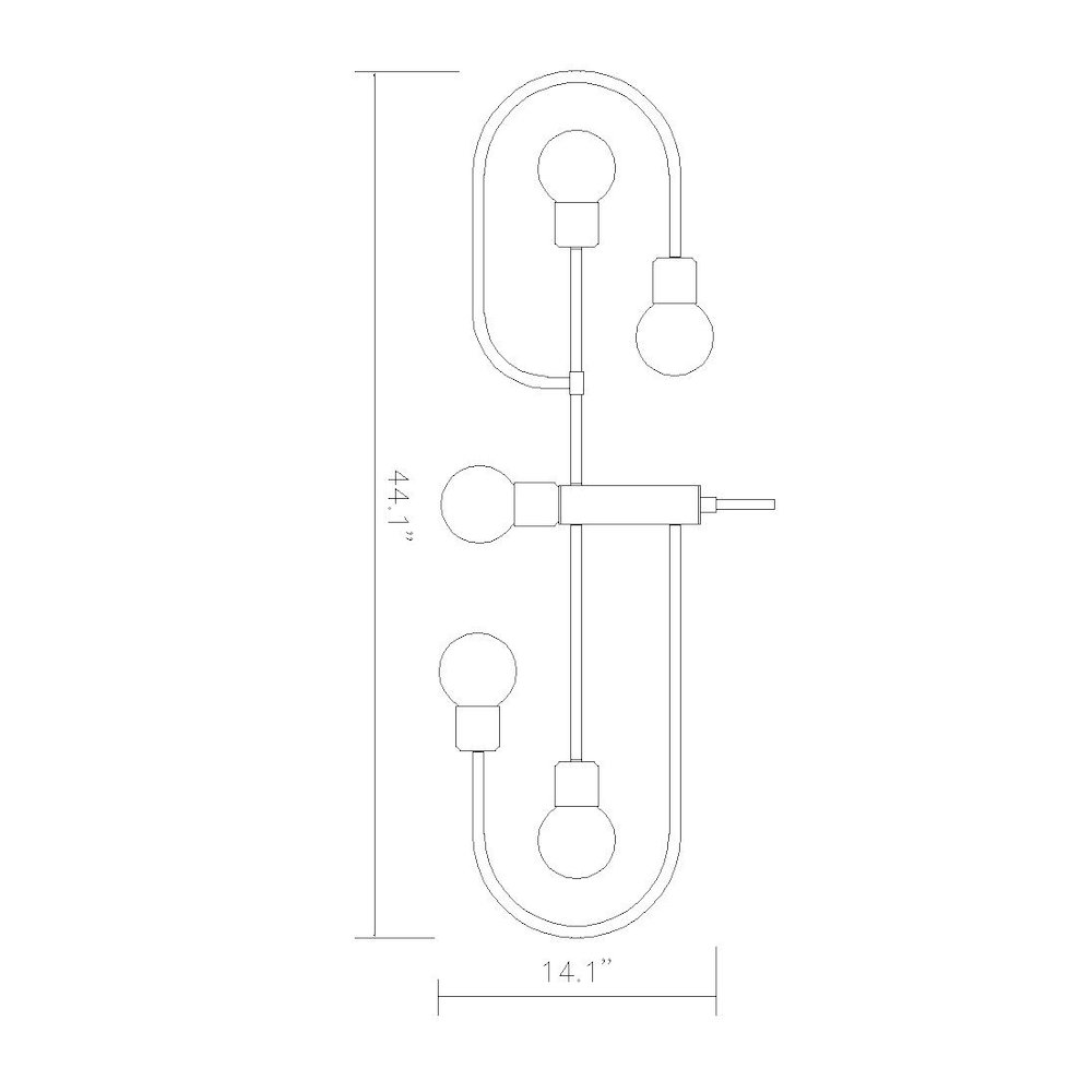 Z-Lite 5 Light Linear Chandelier. Picture 8