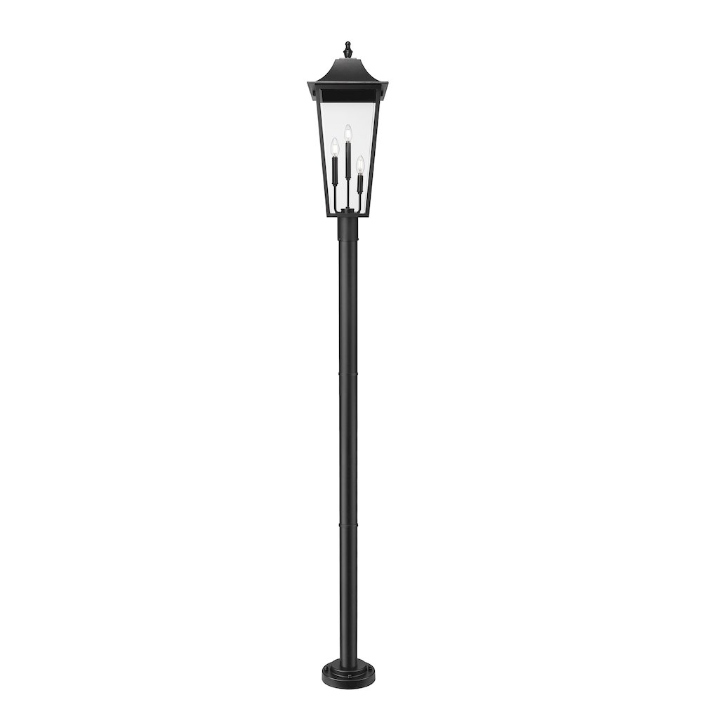 Z-Lite 3 Light Outdoor Post Mount Fixture. Picture 3