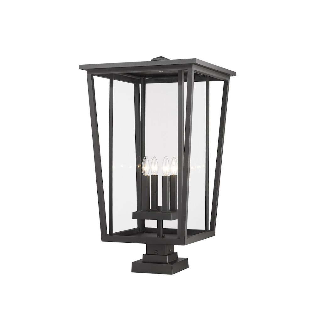 Z-Lite 4 Light Outdoor Pier Mounted Fixture. Picture 1