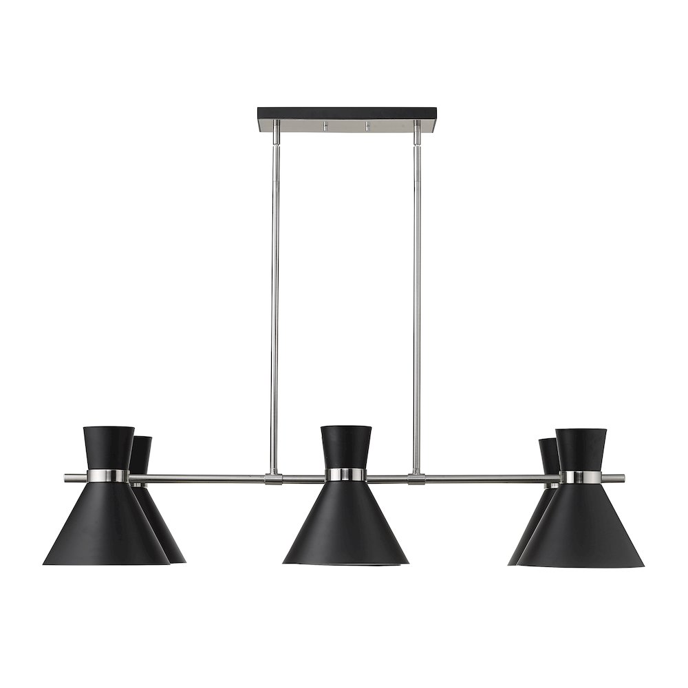 Z-Lite 6 Light Linear Chandelier. Picture 2