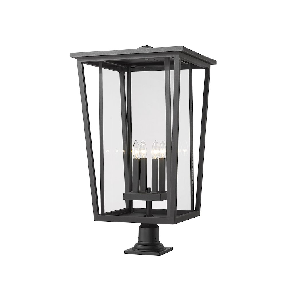Z-Lite 4 Light Outdoor Pier Mounted Fixture. Picture 1