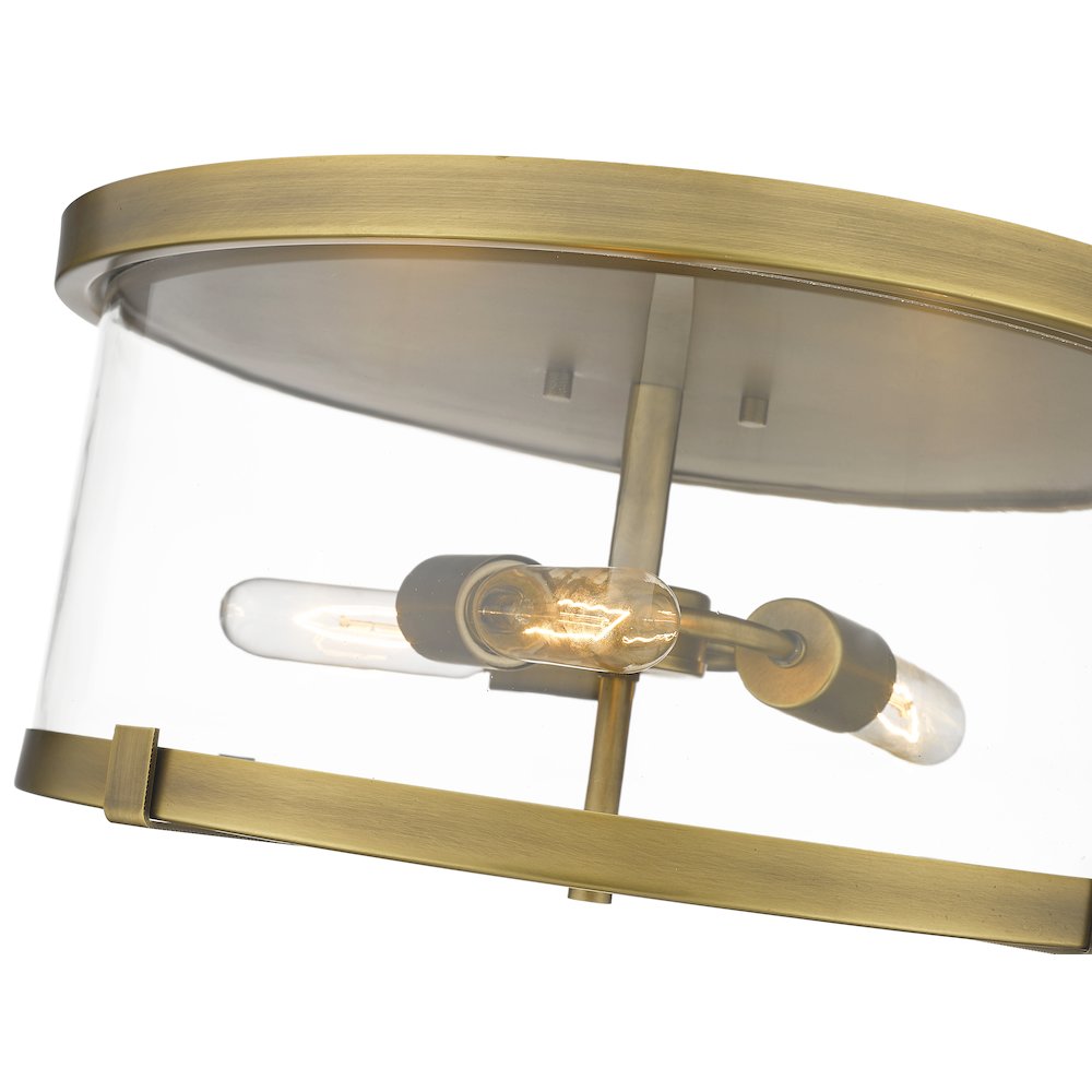 Z-Lite 3 Light Flush Mount. Picture 4