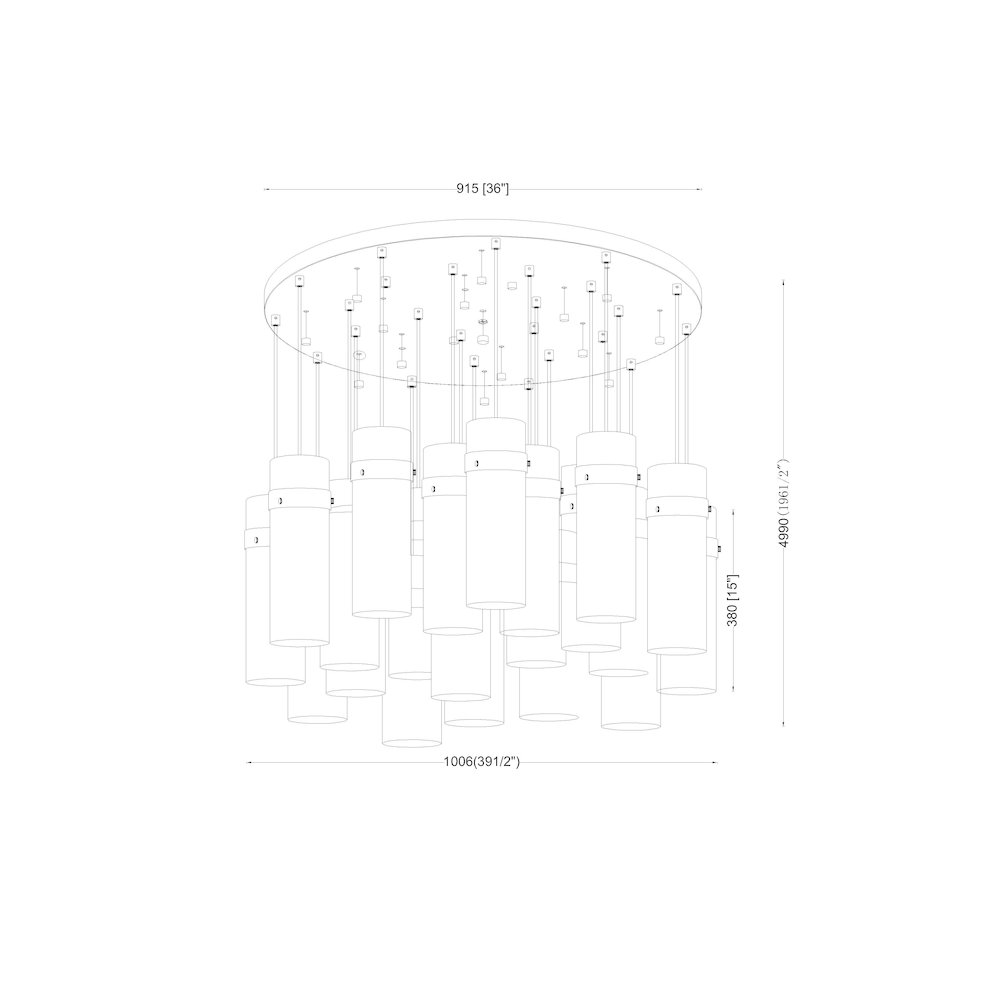 Z-Lite 27 Light Chandelier. Picture 8