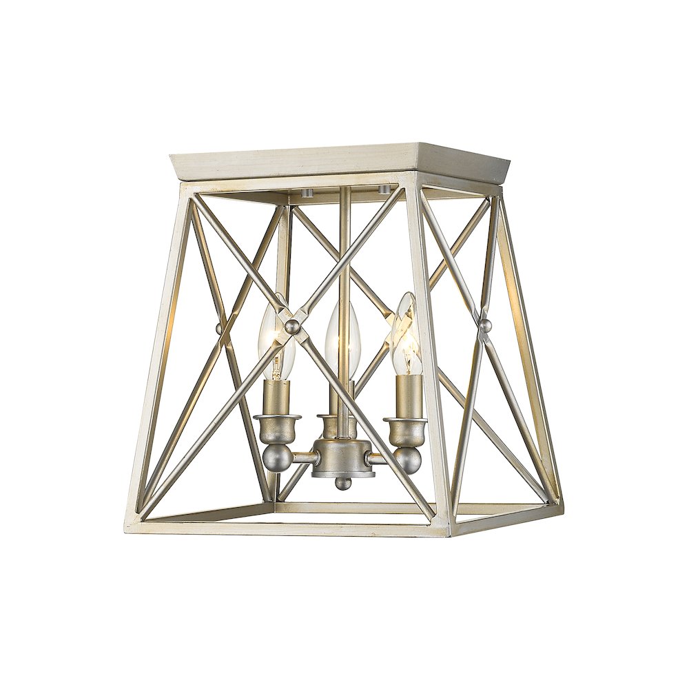 Z-Lite 3 Light Flush Mount. Picture 1