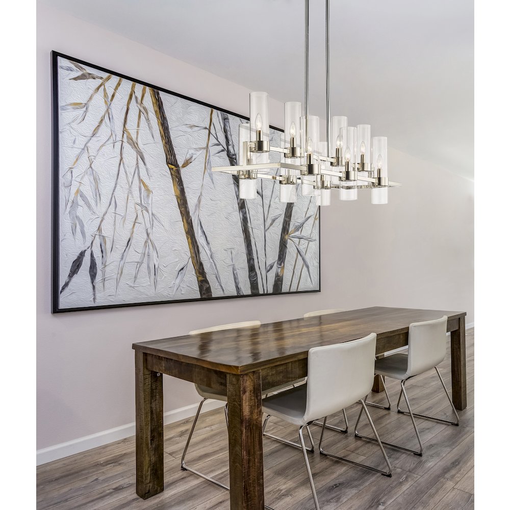 Z-Lite 10 Light Linear Chandelier. Picture 6