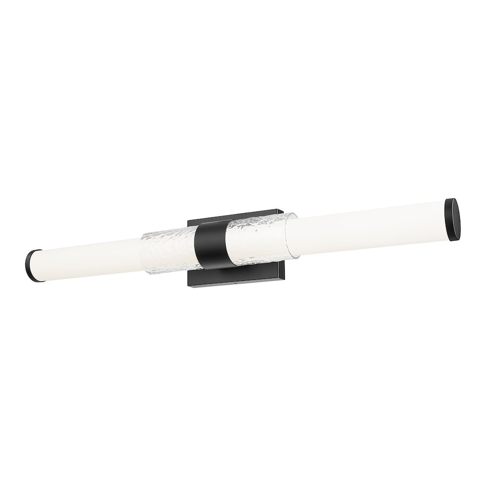 Z-Lite Egon 1 Light Vanity in Matte Black color, Steel frame. Picture 2