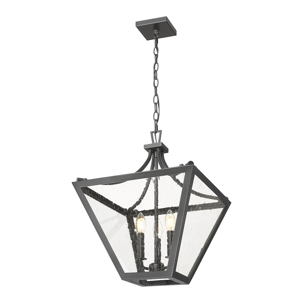 Z-Lite 3 Light Chandelier, Iron Ore. Picture 3