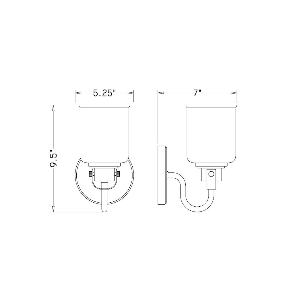 Z-Lite 1 Light Wall Sconce. Picture 8