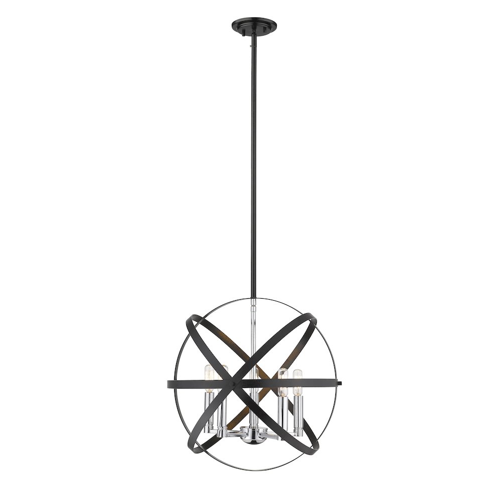 Z-Lite 5 Light Pendant. Picture 1