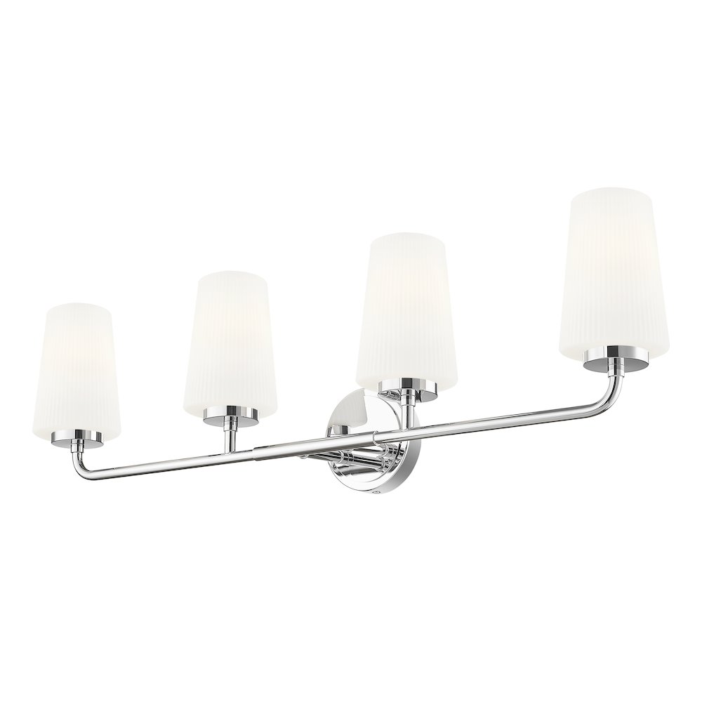 Z-Lite Montford 4 Light Vanity in Chrome color, Steel frame. Picture 3