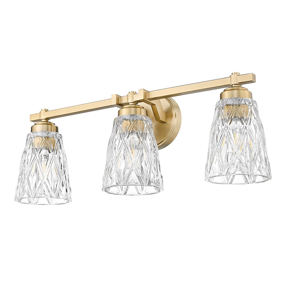 Z-Lite 3 Light Vanity, Modern Gold. Picture 7