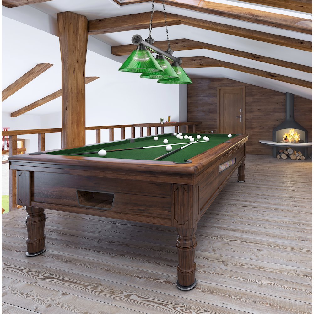 Z-Lite Cordon 3 Light Billiard, Steel Frame, Green Shade Color. Picture 7