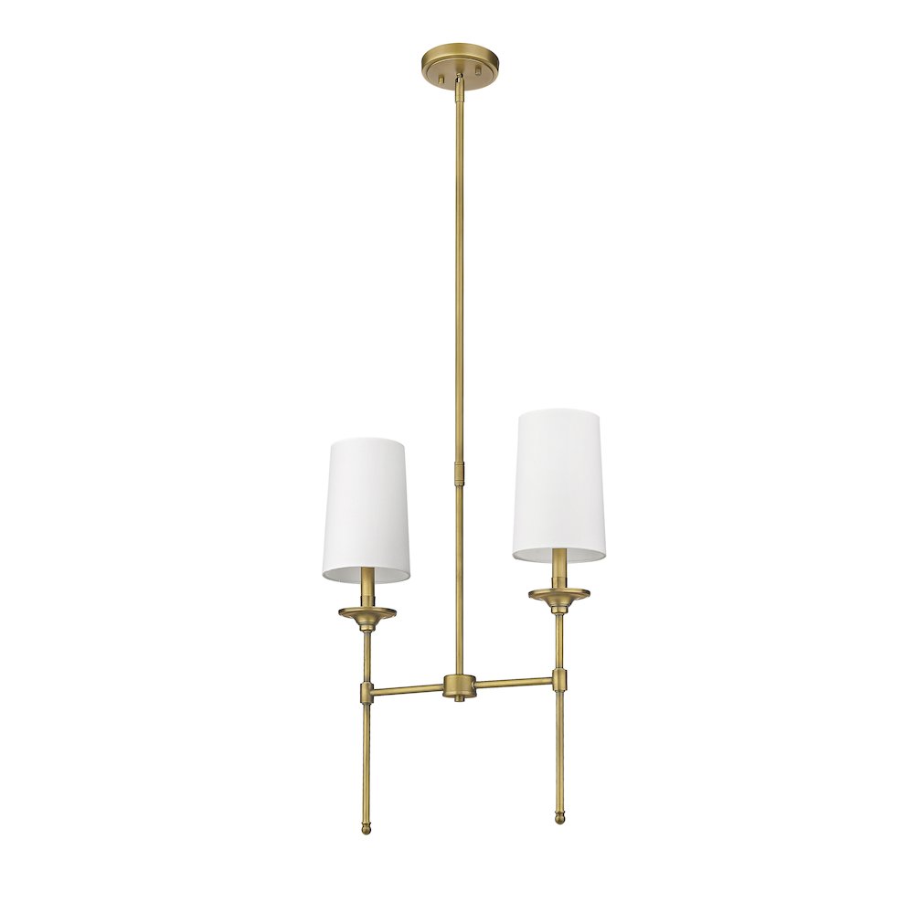 Z-Lite 2 Light Linear Chandelier. Picture 5