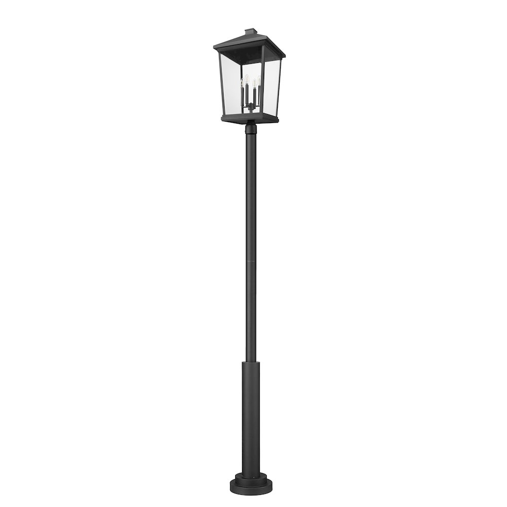 Z-Lite 4 Light Outdoor Post Mount Fixture. Picture 5