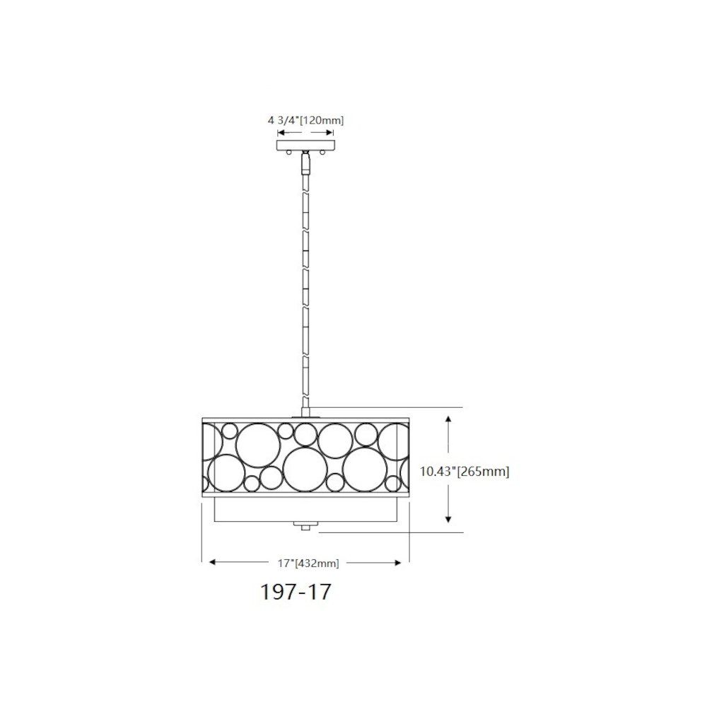 Z-Lite 3 Light Pendant. Picture 8